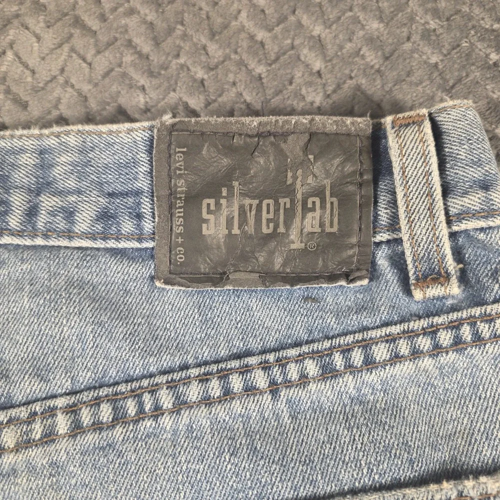 Vintage Y2K Levi's SilverTab Straight + Loose Jeans Men 36x34 USA Distressed